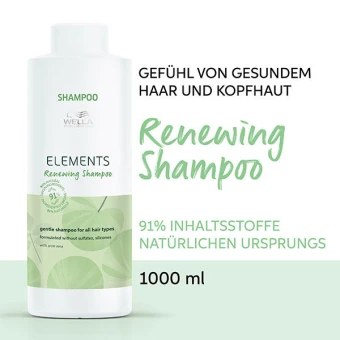 Wella Elements Renewing Shampoo Nachfüllpack 1 Liter 4 Wella Elements Renewing Shampoo Nachfüllpack 1 Liter – Bild 2