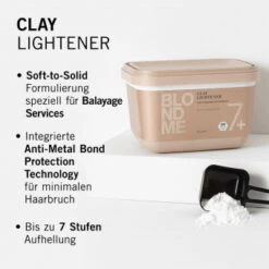 Schwarzkopf Professional BLONDME Clay Lightener 350 G -Modekosmetikgeschäft 2532670 Schwarzkopf Professional BLONDME Clay Lightener 350 g.36332013